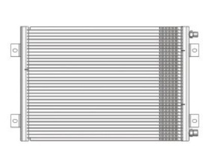 Car air conditioning condenser for KOMATSU EXCAVATOR