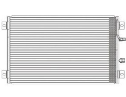 Car air conditioning condenser for CATERPILLAR 320