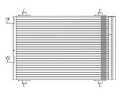 Auto air conditioning condenser for CITROEN C4 1.6/PEUGEOT 307