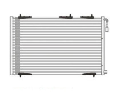 Auto air conditioning condenser for PEUGEOT 206 98-