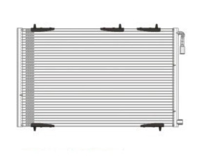Auto air conditioning condenser for PEUGEOT 206 98-