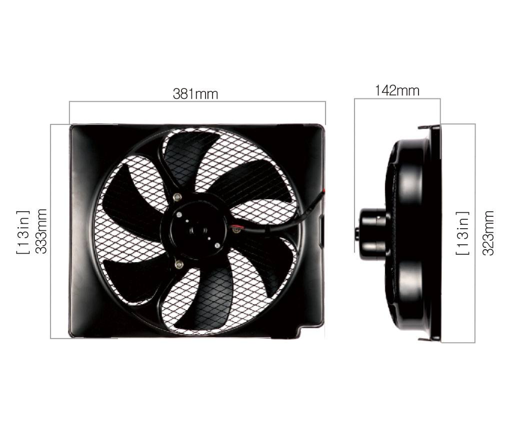 Special fan for truck 24V series 60 cooling fan